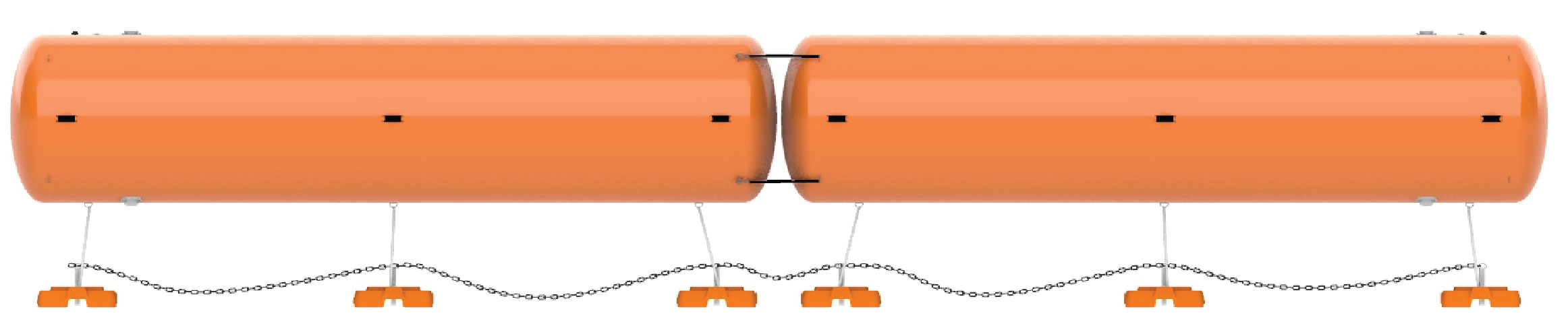 Inflatable Aquatic Safety Barrier