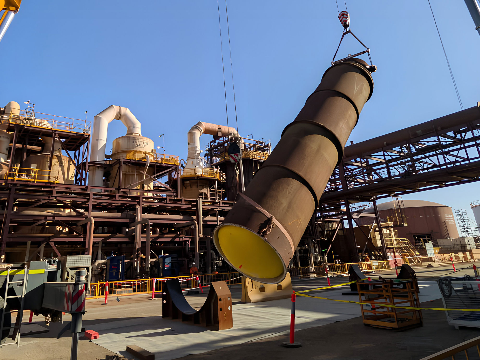 Debris Fall Protection Plug Secures Stack Demolition at Olympic Dam