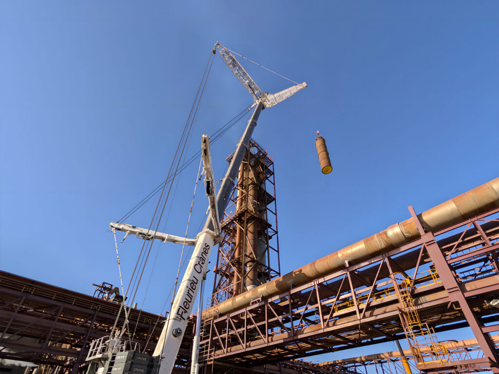 Debris Fall Protection Plug Secures Stack Demolition at Olympic Dam