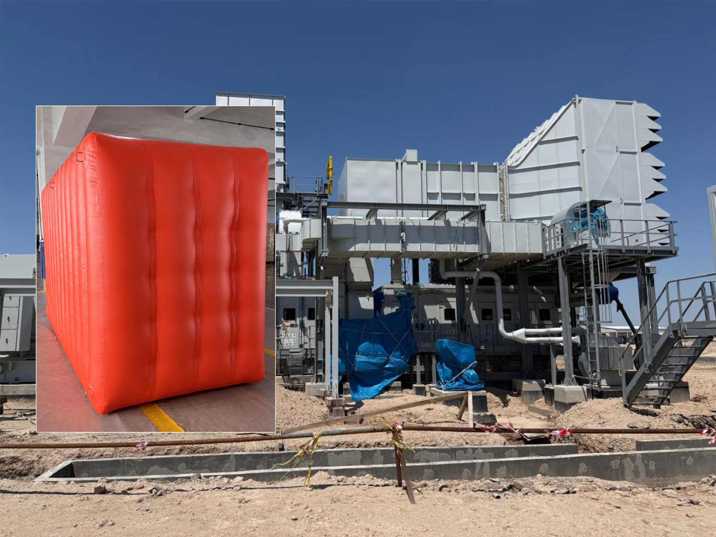Inflatable Duct Plugs Preserve GE Gas Turbines in Baghdad